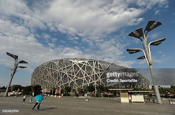 August 2015; A general view of the National Stadium ahead of the IAAF World Track & Field Championships in Beijing, China. Picture credit: Stephen...