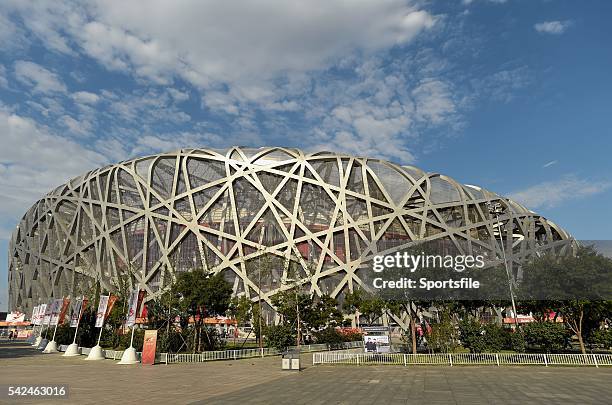 August 2015; A general view of the National Stadium ahead of the IAAF World Track & Field Championships in Beijing, China. Picture credit: Stephen...