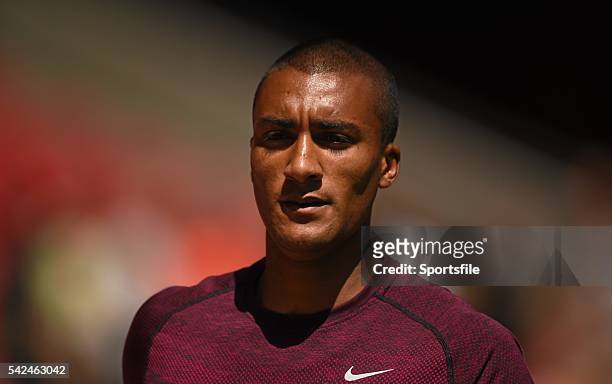 August 2015; Decathlete Ashton Eaton of the United States ahead of the IAAF World Track & Field Championships at the National Stadium, Beijing,...