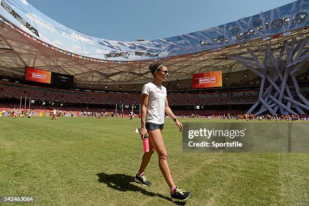 August 2015; Jodie Williams of Great Britain ahead of the IAAF World Track & Field Championships at the National Stadium, Beijing, China. Picture...