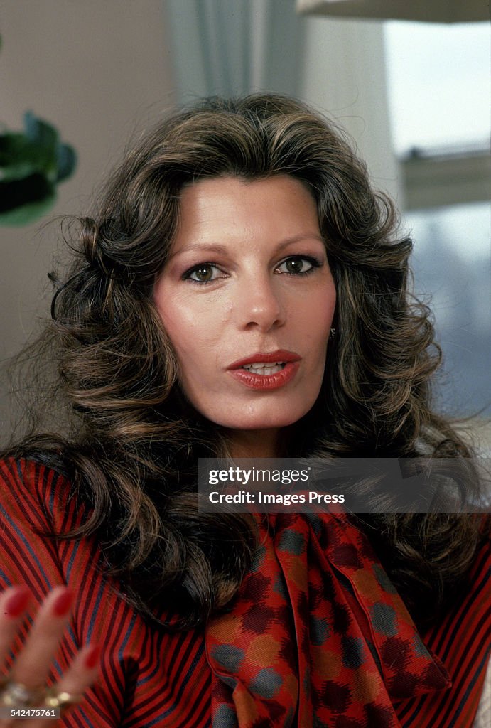 Yasmin Aga Khan - At Home circa 1984 in New York City. News Photo