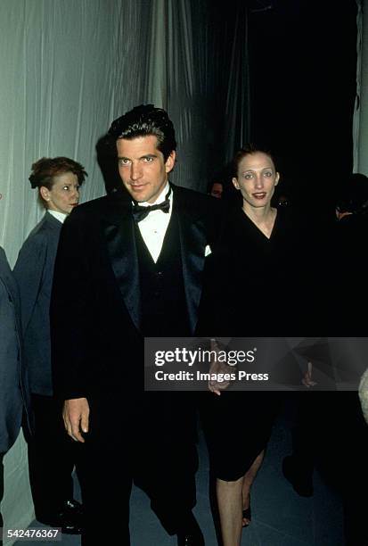 John F. Kennedy Jr. And Carolyn Bessette-Kennedy circa 1997 in New York City.