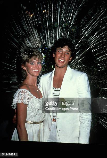 1980s: Olivia Newton-John and Matt Lattanzi circa 1980s in New York City.
