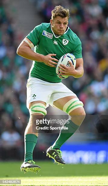 September 2015; Jordi Murphy, Ireland. 2015 Rugby World Cup, Pool D, Ireland v Romania, Wembley Stadium, Wembley, London, England. Picture credit:...