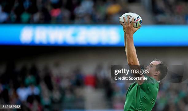 September 2015; Devin Toner, Ireland. 2015 Rugby World Cup, Pool D, Ireland v Romania, Wembley Stadium, Wembley, London, England. Picture credit:...