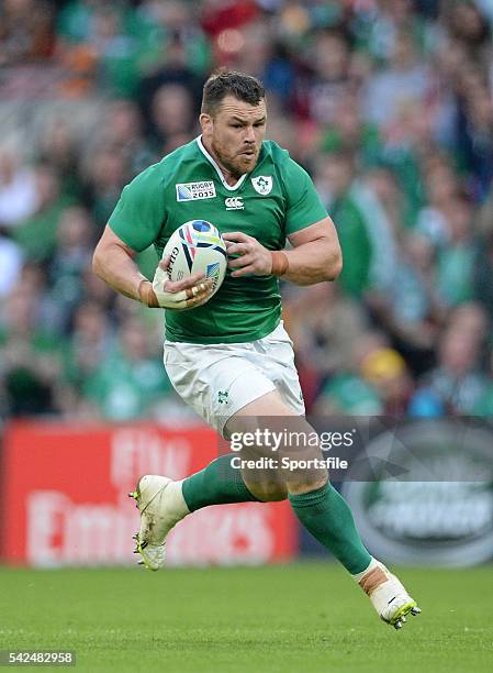 September 2015; Cian Healy, Ireland. 2015 Rugby World Cup, Pool D, Ireland v Romania, Wembley Stadium, Wembley, London, England. Picture credit:...