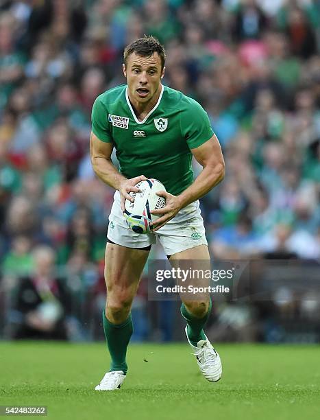 September 2015; Tommy Bowe, Ireland. 2015 Rugby World Cup, Pool D, Ireland v Romania, Wembley Stadium, Wembley, London, England. Picture credit:...