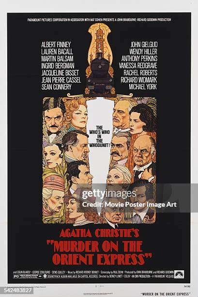 Actors Albert Finney, Lauren Bacall, Martin Balsam, Ingrid Bergman, Jacqueline Bisset, Jean Pierre Cassel, Sean Connery, John Gielgud, Wendy Hiller,...