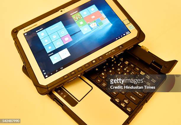 Panasonic unveils first rugged detachable notebook, Toughbook CF-20 on June 23, 2016 on June 23, 2016 in New Delhi, India. Priced at 2.25 lakh, CF-20...