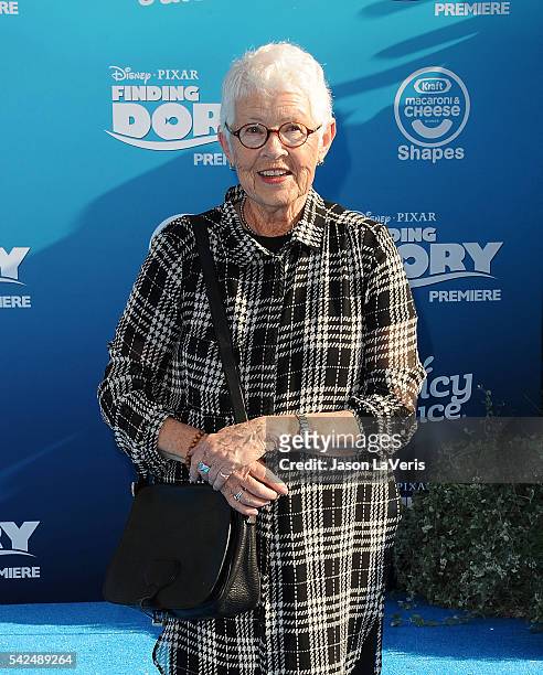 Betty DeGeneres attends the premiere of "Finding Dory" at the El Capitan Theatre on June 8, 2016 in Hollywood, California.