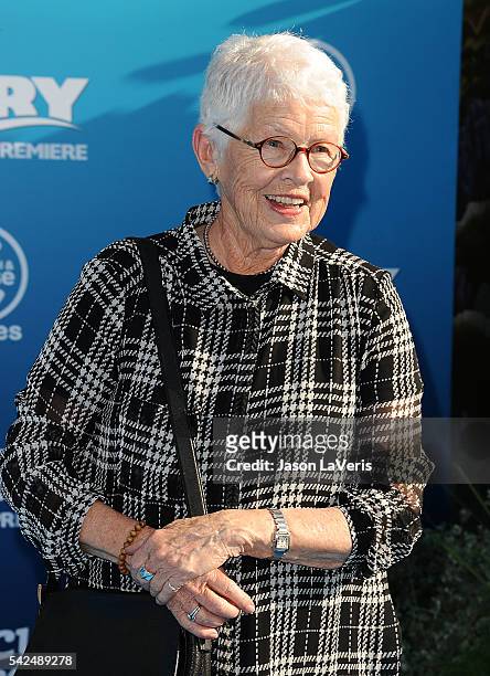 Betty DeGeneres attends the premiere of "Finding Dory" at the El Capitan Theatre on June 8, 2016 in Hollywood, California.