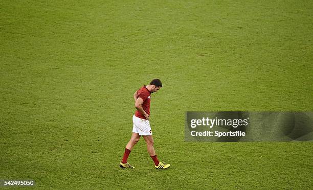 October 2015; Remi Tales, France, after the final whistle. 2015 Rugby World Cup, Quarter-Final, New Zealand v France. Millennium Stadium, Cardiff,...