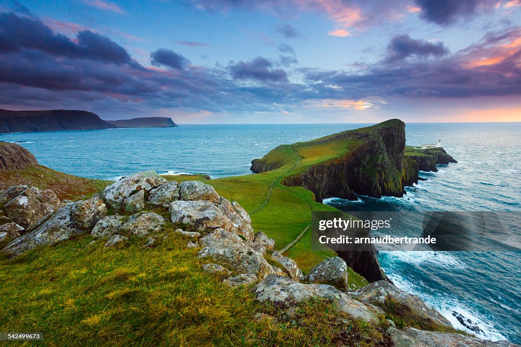 Scotland, Isle of Skye, Neist Point, Scenic view of coastline