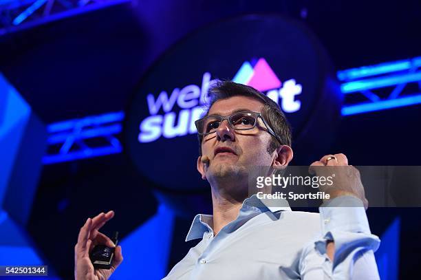 November 2015; Lionel Paillet, GM for Europe, Nest Labs, on the Machine Stage during Day 2 of the 2015 Web Summit in the RDS, Dublin, Ireland....
