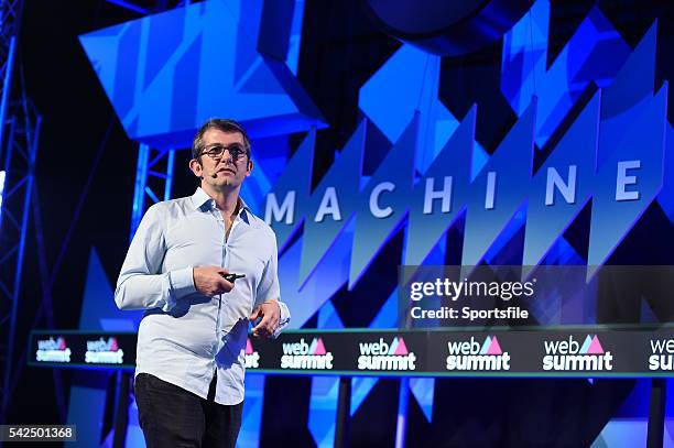 November 2015; Lionel Paillet, GM for Europe, Nest Labs, on the Machine Stage during Day 2 of the 2015 Web Summit in the RDS, Dublin, Ireland....