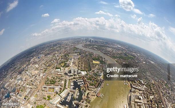 aerial view of city, london, england, uk - mattscutt stock pictures, royalty-free photos & images