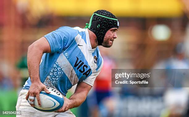 June 2014; Benjamin Macome, Argentina. Summer Tour 2014, First Test, Argentina v Ireland. Estadio Centenario, Resistencia, Chaco, Argentina. Picture...