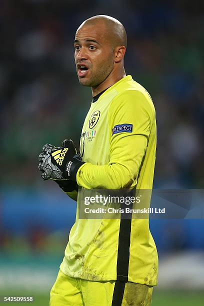 Darren Randolph of Republic of Ireland looks on during the UEFA Euro 2016 Group E match between Italy and Republic of Ireland at Stade Pierre-Mauroy...