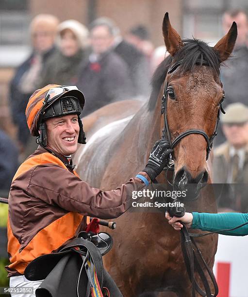 December 2015; Robbie Power in the parade ring after riding Sumos Novios to victory in the 3 For 2 Festival Tickets @ punchestown.com Handicap...