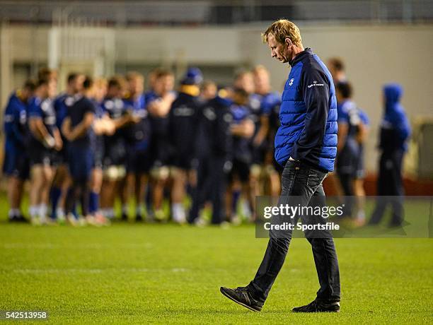 December 2015; Leinster head coach Leo Cullen during the captain's run ahead of their European Rugby Champions Cup, Pool 5, Round 3, match against RC...