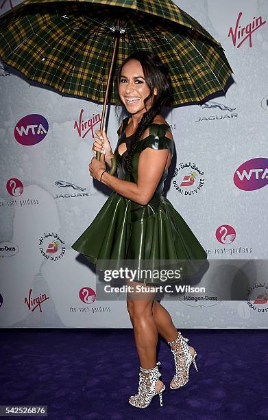 Heather Watson attends the annual WTA Pre-Wimbledon Party presented by Dubai Duty Free at the Kensington Roof Gardens on June 23, 2016 in London,...