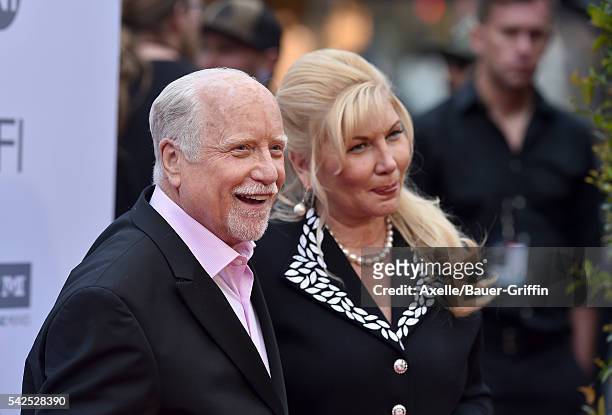 Actor Richard Dreyfuss and wife Svetlana Erokhin arrive at the 44th AFI Life Achievement Awards Gala Tribute to John Williams at Dolby Theatre on...