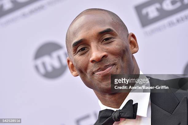 Basketball player Kobe Bryant arrives at the 44th AFI Life Achievement Awards Gala Tribute to John Williams at Dolby Theatre on June 9, 2016 in...