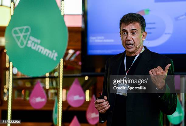 November 2014; Leonard Armato, CEO, Management Plus Enterprise, on the sport stage during Day 1 of the 2014 Web Summit in the RDS, Dublin, Ireland....