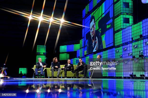 November 2014; Bono, Musician, Elevation Partners, discusses Movies & Music in the 21st Century with Dana Brunetti, Producer, House Of Cards; Eric...