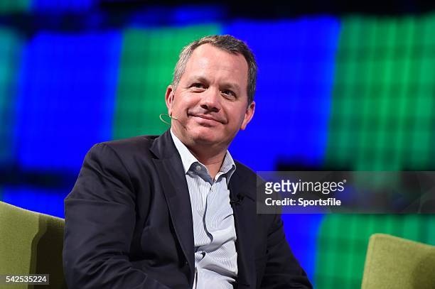 November 2014; Bill McGlashan, Founding Partner, TPG Growth, on the centre stage during Day 3 of the 2014 Web Summit in the RDS, Dublin, Ireland....