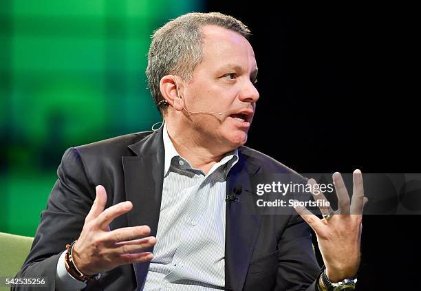 November 2014; Bill McGlashan, Founding Partner, TPG Growth, on the centre stage during Day 3 of the 2014 Web Summit in the RDS, Dublin, Ireland....