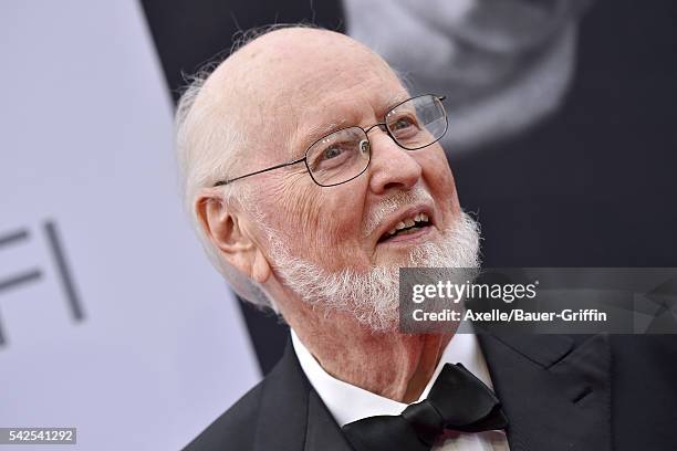Composer/honoree John Williams arrives at the 44th AFI Life Achievement Awards Gala Tribute to John Williams at Dolby Theatre on June 9, 2016 in...