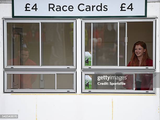 March 2016; A view of a race card stall during Day 1 of the Cheltenham Festival 2016. Prestbury Park, Cheltenham, Gloucestershire, England. Picture...