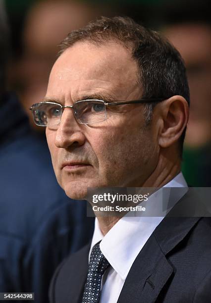 November 2014; Republic of Ireland manager Martin O'Neill. UEFA EURO 2016 Championship Qualifier, Group D, Scotland v Republic of Ireland. Celtic...