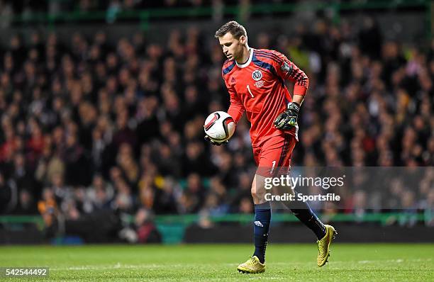 November 2014; David Marshall, Scotland. UEFA EURO 2016 Championship Qualifier, Group D, Scotland v Republic of Ireland. Celtic Park, Glasgow,...