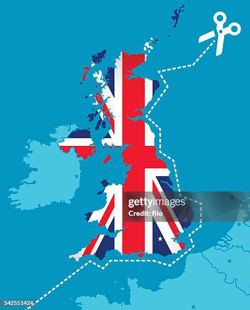 イギリス brexit 欧州連合コンセプトを終了する - brexit点のイラスト素材／クリップアート素材／マンガ素材／アイコン素材