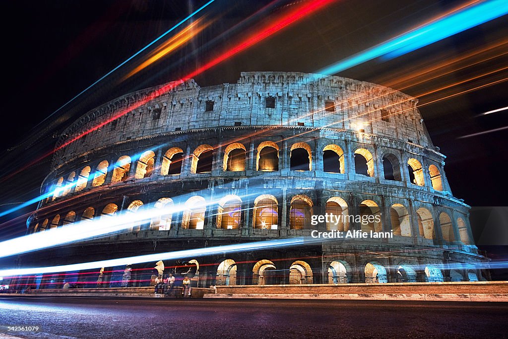 Rome Colosseum at Night