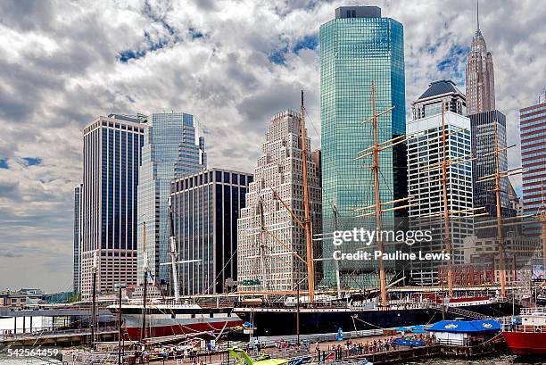 south street seaport - south street seaport stockfoto's en -beelden