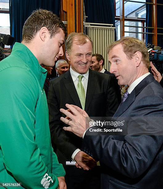 December 2014; In attendance at the announcement of the Irish Rugby Football Union, Irish Government and the Northern Ireland Executives' intention...