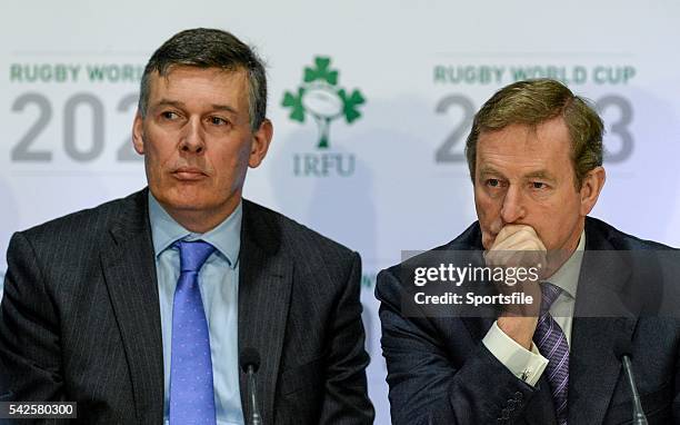 December 2014; In attendance at the announcement of the Irish Rugby Football Union, Irish Government and the Northern Ireland Executives' intention...