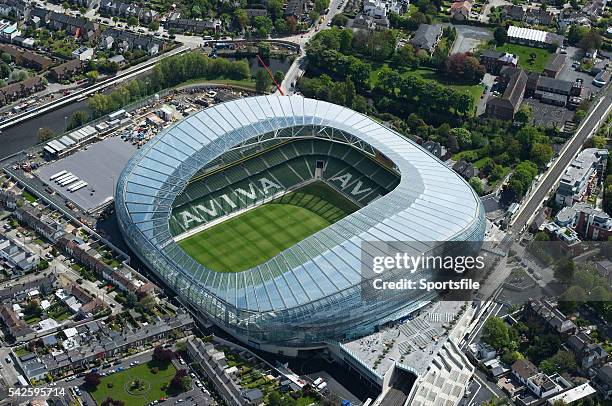 May 2010; An aerial view of the Aviva Stadium. Dublin. Picture credit; Brendan Moran / SPORTSFILE