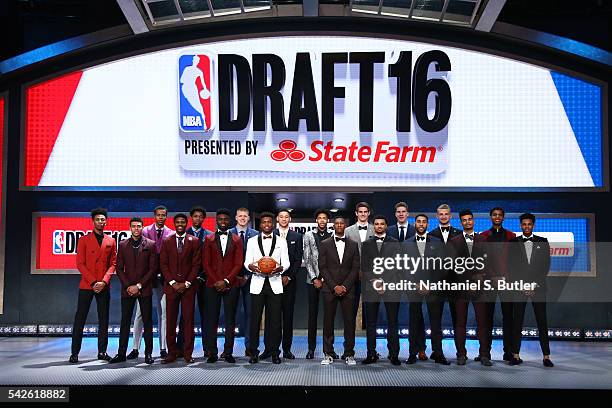 Back Row Malachi Richardson,Skal Labissiere,Deyonta Davis, Henry Ellerson, Ben Simmons,Brandon Ingram, Dragan Bender, Jacob Poeltl, Marquese Chriss,...