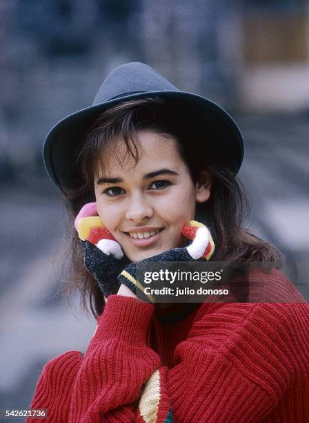 American actress Sydney Penny stars in the 1987 French film, Bernadette, directed by Jean Delannoy.