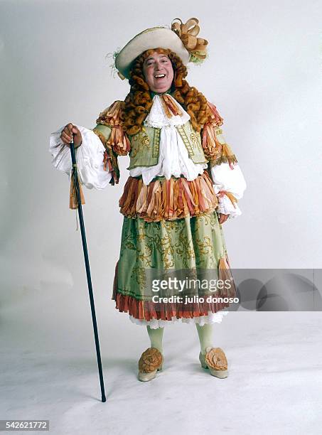 Actor Roland Bertin wears an elaborate 17th century costume for the play Le Bourgeois Gentilhomme by Molier. Bertin is a member of the...