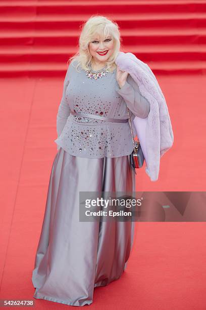 Irina Miroshnichenko attends an opening ceremony of the 38th Moscow International Film Festival at Pushkinsky cinema hall on June 23, 2016 in Moscow,...