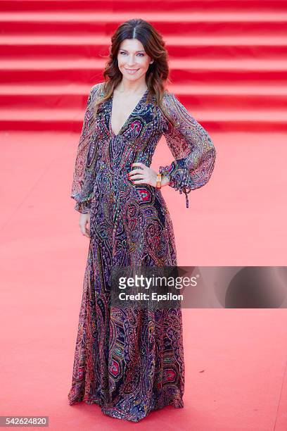 Ekaterina Volkova attends an opening ceremony of the 38th Moscow International Film Festival at Pushkinsky cinema hall on June 23, 2016 in Moscow,...