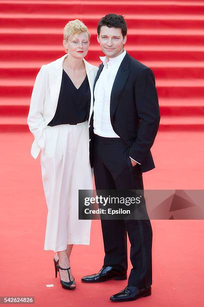 Daniil Strakhov attends an opening ceremony of the 38th Moscow International Film Festival at Pushkinsky cinema hall on June 23, 2016 in Moscow,...