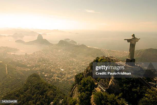 Statue of Chirst the Redeemer over Rio de Janeiro, Brazil.