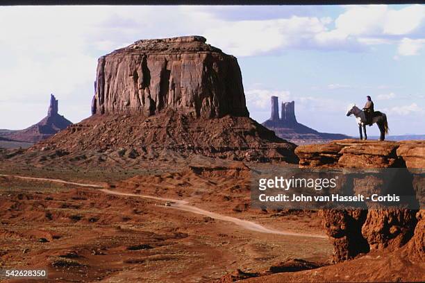 Monument Valley located on the Arizona - Utah borderwhere film director John Ford used the location for his films