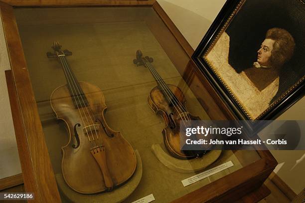 Mozart's concert violin was made by Agydeus Klotz in Mittelwald in1780. His child's violin was made in 1746 by Andreas Ferdinand Mayr in Salzburg....